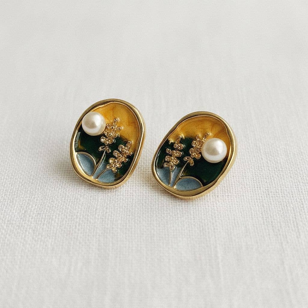 Vintage Pearl Drop Earrings