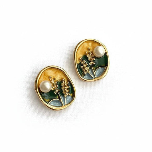 Vintage Pearl Drop Earrings