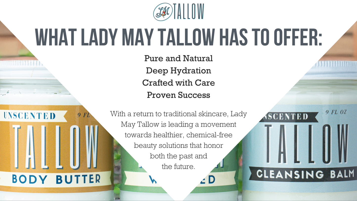 Unscented Whipped Tallow Moisturizer | 100% Natural Skincare